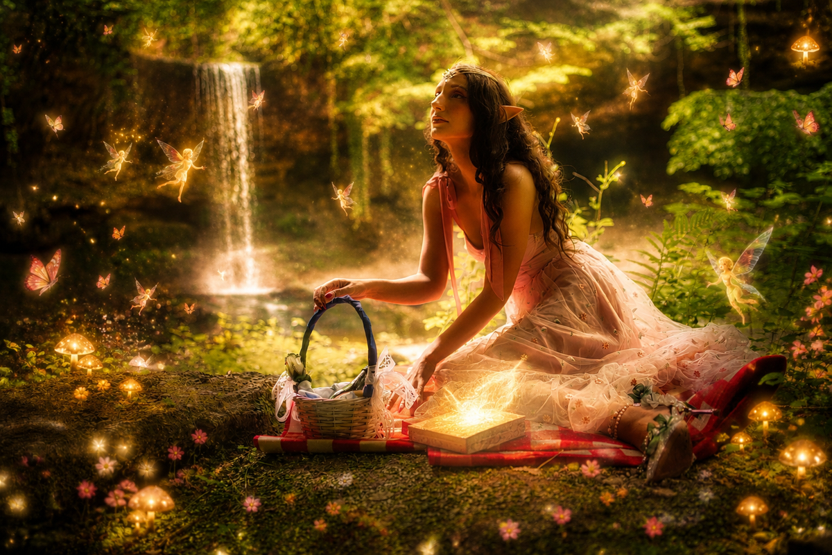 ✨ Elfen-Shooting am Wasserfall mit Frederica